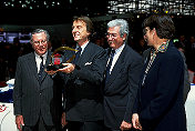 Luca Cordero di Montezemolo being honoured as "Man of the Year"