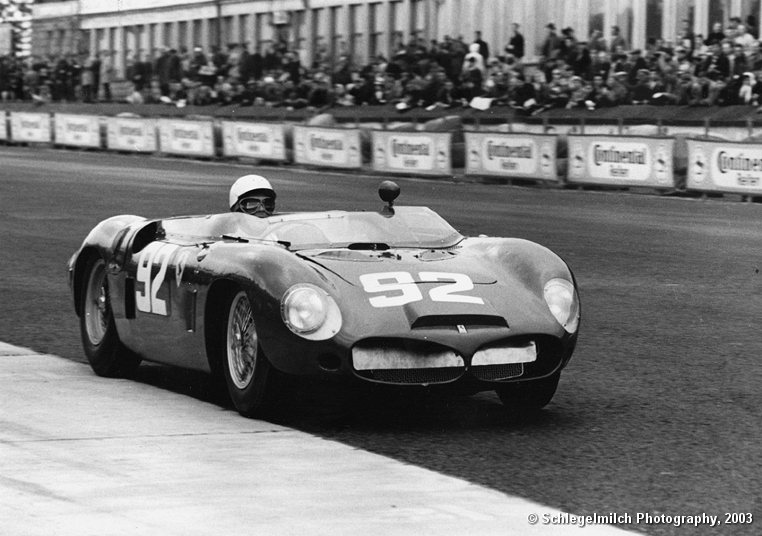 Nürburgring 1000 km 1962: This race was the first motorsport event, that photographer Rainer W. Schlegelmilch visited. It was won by Phil Hill and Olivier Gendebien in the Dino 196 SP s/n 0790