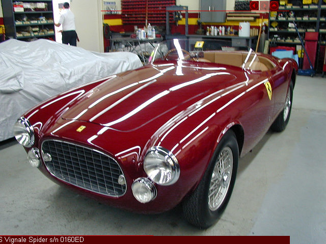 Ferrari 225 S Vignale Spider s/n 0160ED