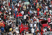 Scrutineering at the Piazza Vittoria