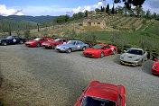 Parking at Castello di Meleto