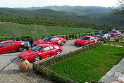 Parking at Castello di Meleto