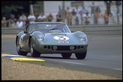 AC Le Mans Coupé -  Owner Barrie Bird - Driver Dickie Bird - Ran '64 - crashed on 78th lap.