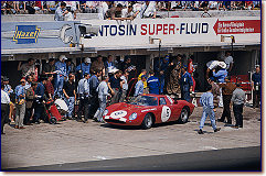 Nürburgring 1000 km 1966: The 250 LM s/n 8165 was the last of a series of 32 cars. At the Nürburgring, it was driven by Mairesse/ Müller to a 9th place. It was later sold to David Piper