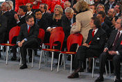 Jean Todt and Luca di Montezemolo chatting