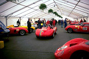 Tent with historic cars