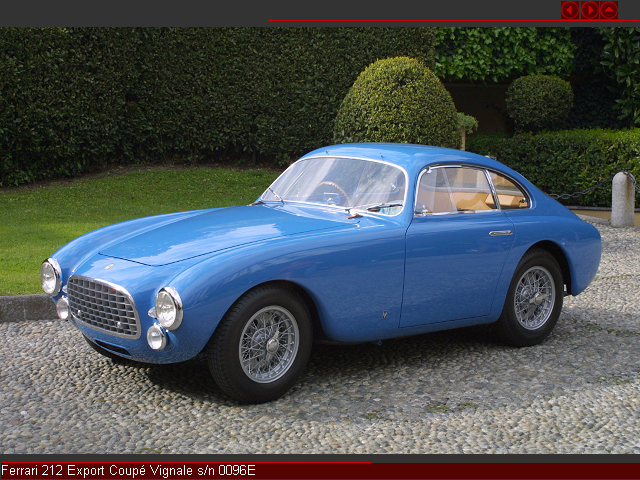 Ferrari 212 Export Coupé Vignale s/n 0096E