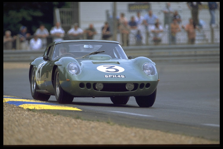 AC Le Mans Coupé -  Owner Barrie Bird - Driver Dickie Bird - Ran '64 - crashed on 78th lap.