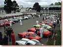 The assembly area before the Tourist Trophy Celebration