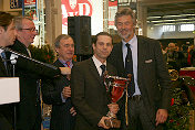 Götz Seidel & Helmut Eberlein being handed over the prize for the official Ferrari Display