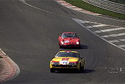 The pack stampeding uphill Eau Rouge