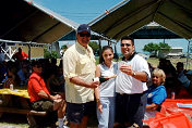 Craig Zinn, Social Director awarding Rodin and Lori Younessi