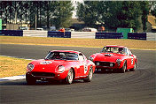 250 GT SWB chasing Martin McGlone's 275 GTB Competizione