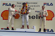 Shell Historic Ferrari Maserati Challenge, Drum Brakes podium