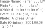 Image Name:  Ferrari 250 MM Pinin Farina Berlinetta s/n 0298MM - Meier / Meier (CH) 
Event:  Mill...