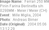 Image Name:  Ferrari 250 MM Pinin Farina Berlinetta s/n 0298MM - Meier / Meier (CH) 
Event:  Mill...