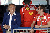 Luca di Montezemolo and Luca Badoer