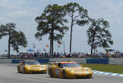 Corvettes running together