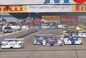 Start JJ Lehto leads the fields in the #38 Champion Audi