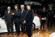 Luca Cordero di Montezemolo being honoured as "Man of the Year"