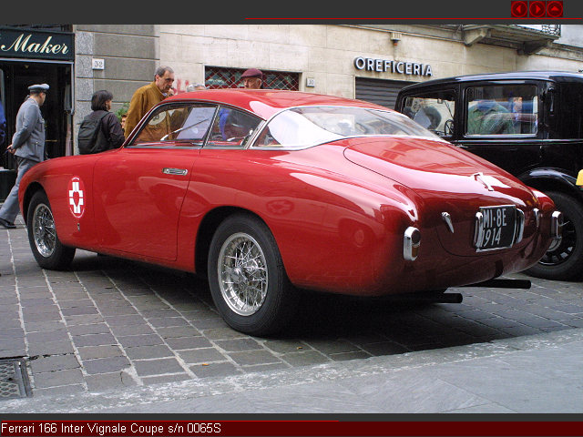 Ferrari 166 Inter Vignale Coupe s/n 0065S