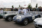 30 Jaguar C-Type Ben Cussons;21 Jaguar C-Type Alan Minshaw