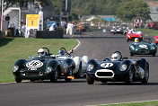 31 Lister-Jaguar "Knobbly" Tony Wood;16 Tojeiro-Jaguar Tim Llewellyn