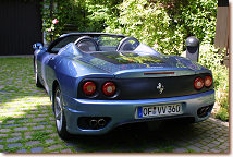 Ferrari 360 spider s/n 122395 azzurro california