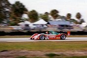 Alex Caffi in 333 SP s/n 018 preparing to break for the Hairpin.