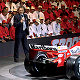 Ferrari's CEO, Luca Cordero di Montezemolo, holding his speech