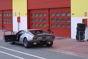 De Tomaso Pantera waiting in the pits