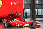 Luca di Montezemolo, Michael Schumacher, Rubens Barrichello and Jean Todt