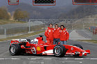 Michael Schumacher, Luca Badoer and Felipe Massa