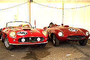 Ferrari 250 GT SWB California Spyder s/n 2383GT & Ferrari 340 MM Touring Barchetta s/n 0294AM rebodied Monza stlye