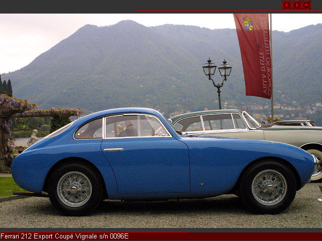 Ferrari 212 Export Coupé Vignale s/n 0096E