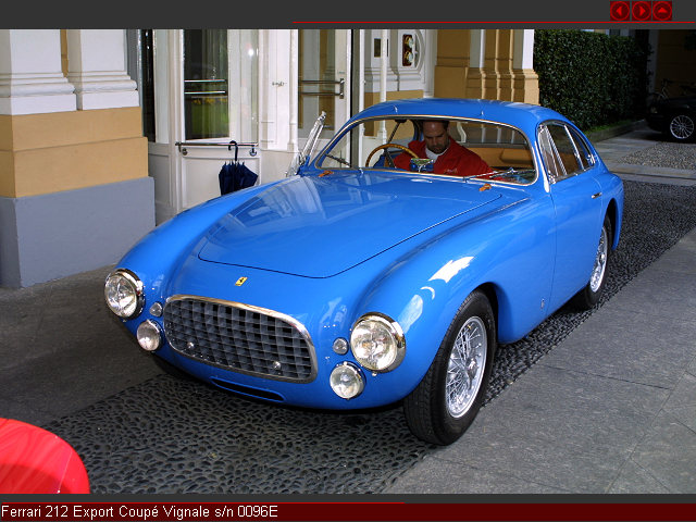 Ferrari 212 Export Coupé Vignale s/n 0096E