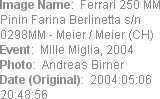 Image Name:  Ferrari 250 MM Pinin Farina Berlinetta s/n 0298MM - Meier / Meier (CH) 
Event:  Mill...