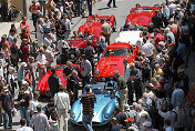 Scrutineering at the Piazza Vittoria