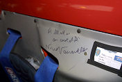 Nino Vaccarella signed his former warhorse