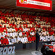 Luca Cordero di Montezemolo greeting the tifosi