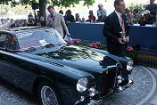 Jack Thomas (USA) with the Trofeo Ruoteclassiche to the most sensitive restoration by the Jury for his Ferrari 375 America Pinin Farina Coupé 1954, s/n 0355 AL (restoration managed by Marcel Massini, CH)