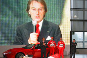 Luca di Montezemolo, Michael Schumacher, Rubens Barrichello and Jean Todt