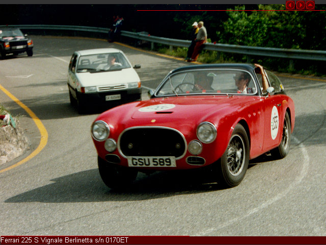 Ferrari 225 S Vignale Berlinetta s/n 0170ET