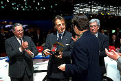 Luca Cordero di Montezemolo being honoured as "Man of the Year"