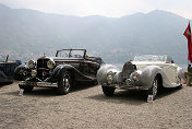 Maybach DS8 Zeppelin Cabriolet by Spohn #36 & Bugatti T57 C Cabriolet by Gangloff #38