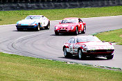 Ferrari 330 LM Berlinetta in between the Daytona Competizione's, s/n 15667, s/n 4381SA, s/n 16363