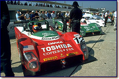 The 333 SP s/n 018 of Wayne Taylor, Alex Caffi and Juan Manuel Fangio II was the best Ferrari at Sebring and finished 6th