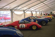 Tent with historic cars