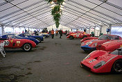 Tent with historic cars