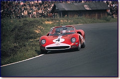 Nürburgring 1000 km 1965 Graham Hill at the wheel of Maranello Concessionaires 275 P2 s/n 0826, which he shared with Jackie Stewart